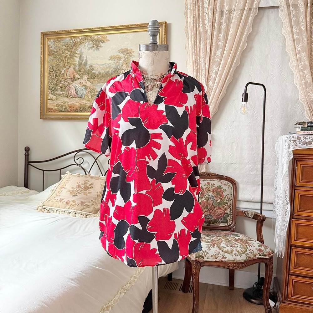 Floral Resort Shirt ‎ 70s Amy Lynn